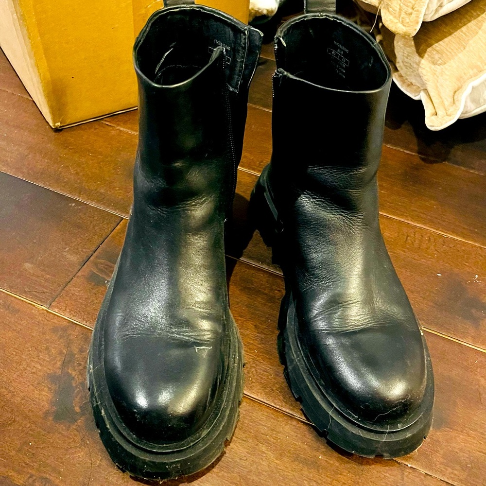 zara real leather shoes